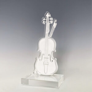 Статуэтка скрипка из акрила на подставке